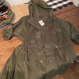 Torrid light weight olive green jacket - Size 1